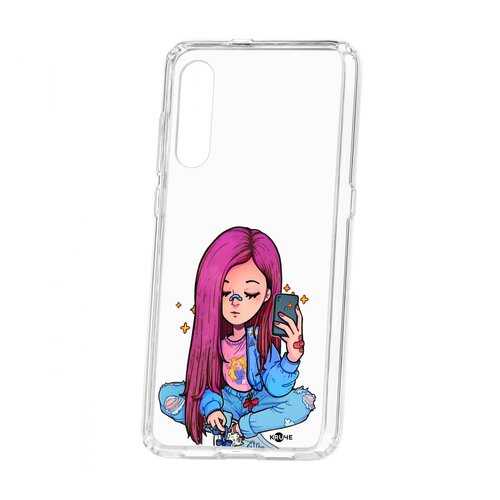 Чехол Kruche Xiaomi Mi9 Print Pink Hair в Билайн