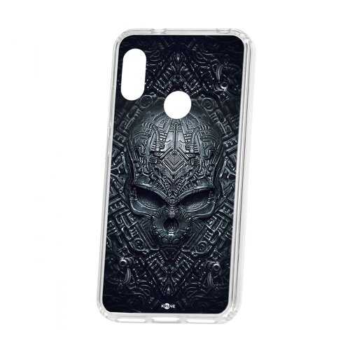 Чехол Kruche Xiaomi Redmi 6 Pro Print Череп техно в Билайн
