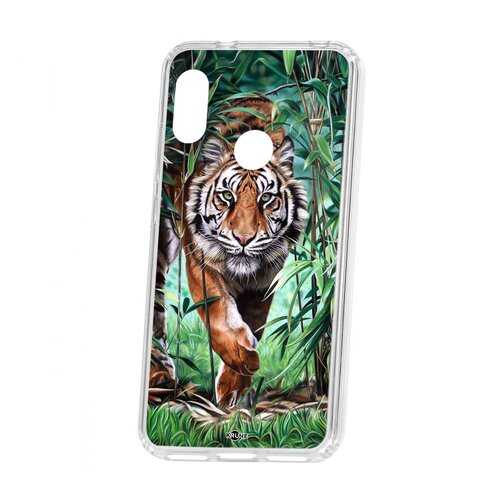 Чехол Kruche Xiaomi Redmi 6 Pro Print Крадущийся тигр в Билайн