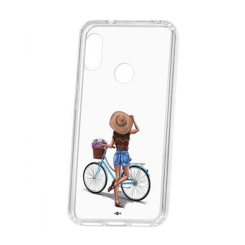 Чехол Kruche Xiaomi Redmi 6 Pro Print Велосипедная прогулка в Билайн