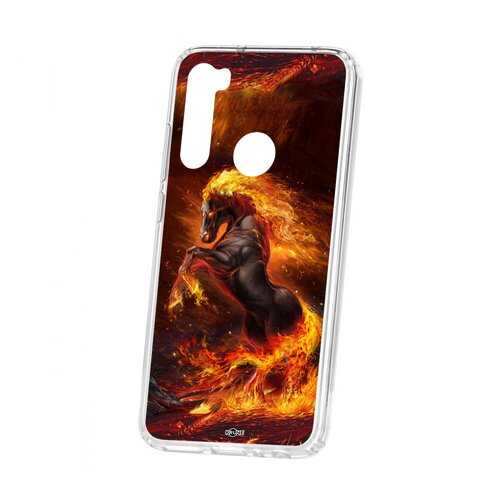 Чехол Kruche Xiaomi Redmi Note 8 Print Конь огонь в Билайн