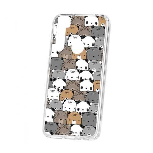 Чехол Kruche Xiaomi Redmi Note 8 Print Медвежата в Билайн