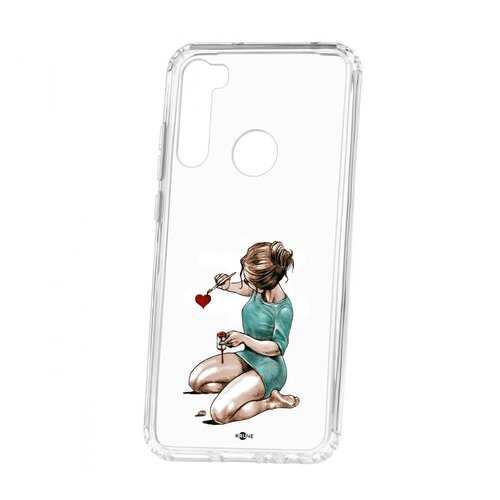 Чехол Kruche Xiaomi Redmi Note 8T Print Рисуя любовь в Билайн