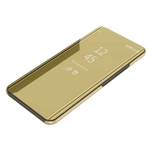Чехол MyPads для Huawei P10 Plus Clear View Cover Gold в Билайн