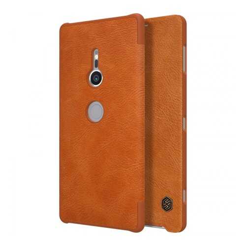 Чехол Nillkin Qin Series для Sony Xperia XZ2 Brown в Билайн
