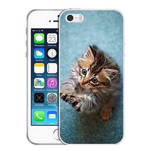 Чехол RE:PA для Apple iPhone SE / 5S / 5 с принтом Котёнок на голубом в Билайн