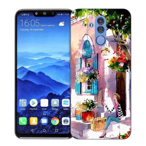 Чехол RE:PA для Huawei Mate 20 Lite с принтом Девочка на цветущей улочке в Билайн