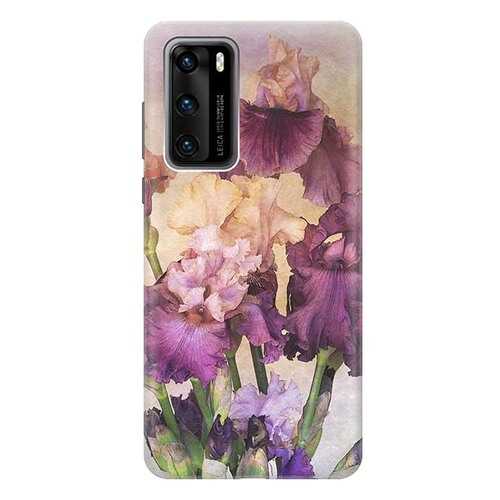 Чехол RE:PA для Huawei P40 с принтом Фиолетовые цветы в Билайн