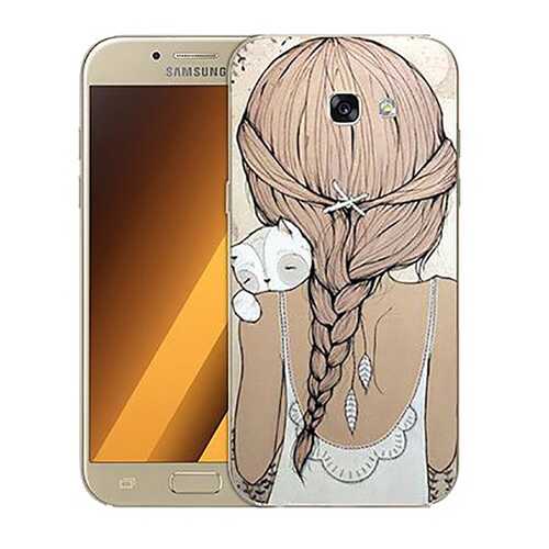 Чехол RE:PA для Samsung Galaxy A5 (2017) A520F с принтом Девочка в обнимку с котом в Билайн
