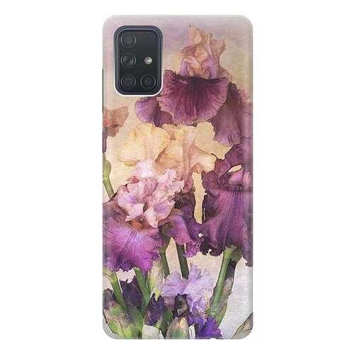 Чехол RE:PA для Samsung Galaxy A71 с принтом Фиолетовые цветы в Билайн