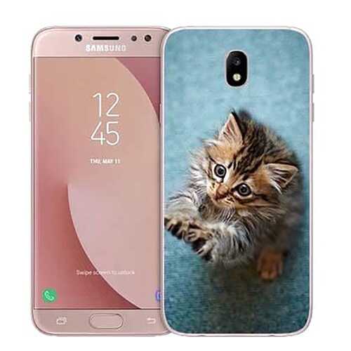 Чехол RE:PA для Samsung Galaxy J7 (2017) J730 с принтом Котёнок на голубом в Билайн