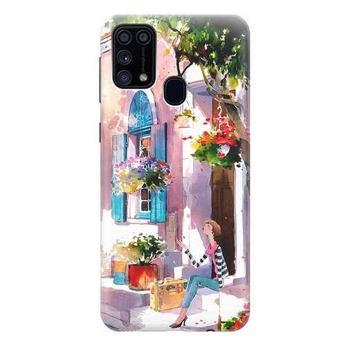 Чехол RE:PA для Samsung Galaxy M31 с принтом Девочка на цветущей улочке в Билайн