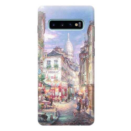 Чехол RE:PA для Samsung Galaxy S10 Plus с принтом Пейзаж Монмартра в Билайн