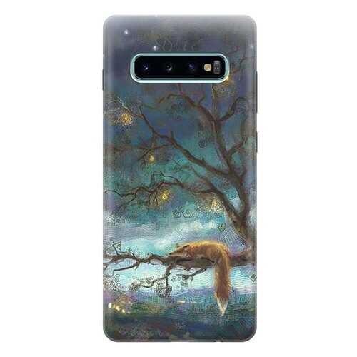 Чехол RE:PA для Samsung Galaxy S10+ с принтом Лиса на дереве в Билайн