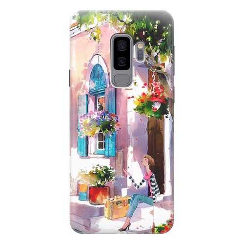 Чехол RE:PA для Samsung Galaxy S9 Plus с принтом Девочка на цветущей улочке в Билайн