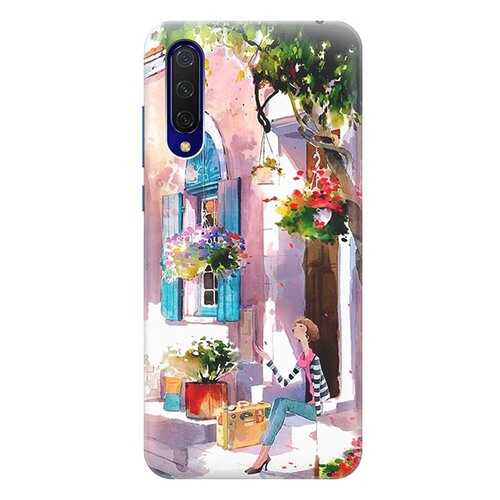Чехол RE:PA для Xiaomi Mi 9 Lite / CC9 с принтом Девочка на цветущей улочке в Билайн