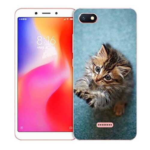 Чехол RE:PA для Xiaomi Redmi 6A с принтом Котёнок на голубом в Билайн