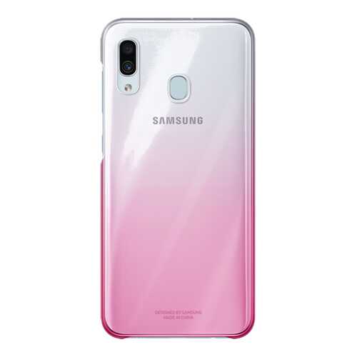 Чехол Samsung для A30 Pink/Transparent в Билайн