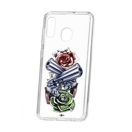 Чехол Samsung Galaxy A20 2019 Kruche Print Карты деньги 2 ствола в Билайн