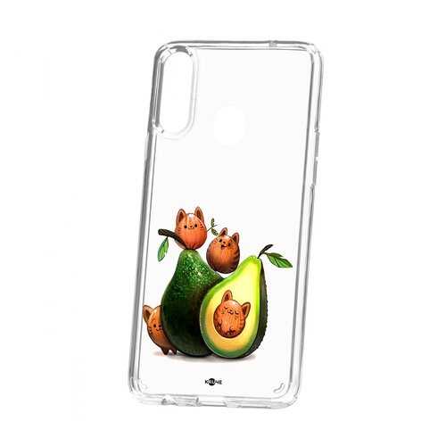 Чехол Samsung Galaxy A20S Kruche Print Авокотики в Билайн