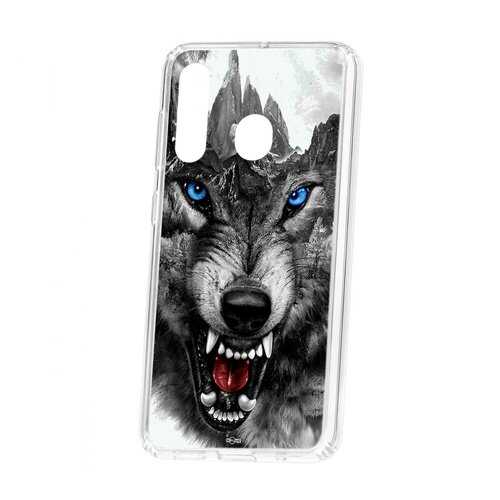 Чехол Samsung Galaxy A60 2019 Kruche Print Волк в Билайн