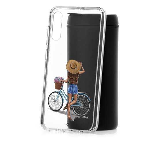 Чехол Samsung Galaxy A70 2019 Kruche Print Велосипедная прогулка в Билайн