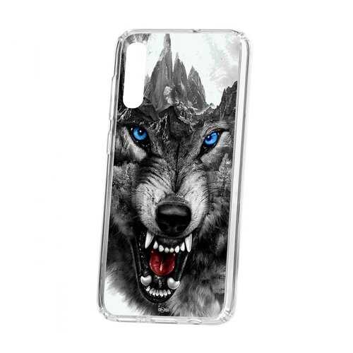 Чехол Samsung Galaxy A70 2019 Kruche Print Волк в Билайн