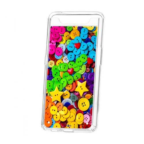 Чехол Samsung Galaxy A80 Kruche Print Пуговки в Билайн