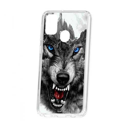 Чехол Samsung Galaxy M30S Kruche Print Волк в Билайн