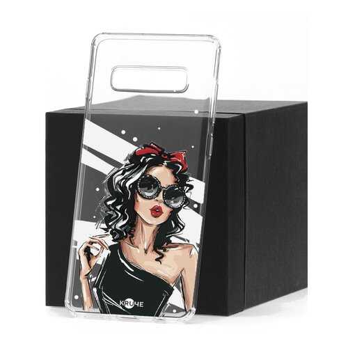 Чехол Samsung Galaxy S10 Kruche Print Фэшн леди в Билайн