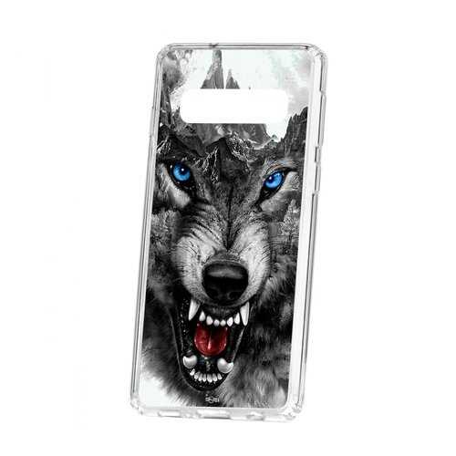 Чехол Samsung Galaxy S10 Kruche Print Волк в Билайн