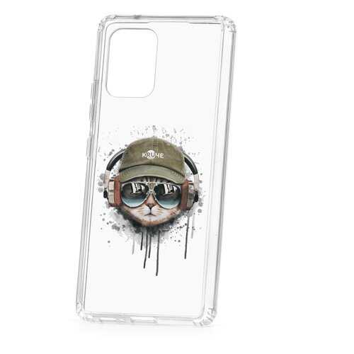 Чехол Samsung Galaxy S10 Lite Kruche Print Кот в наушниках в Билайн