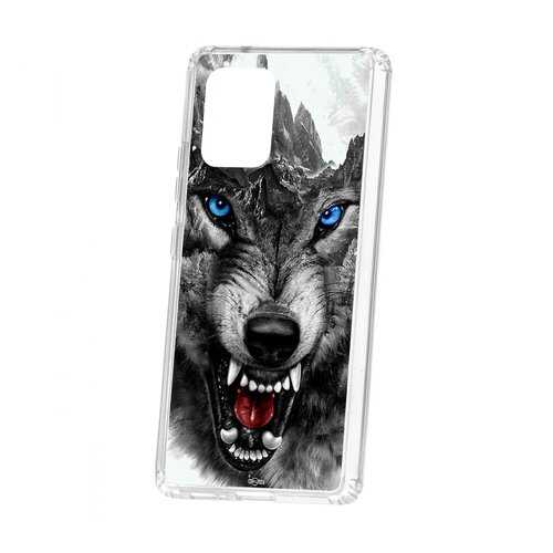 Чехол Samsung Galaxy S10 Lite Kruche Print Волк в Билайн