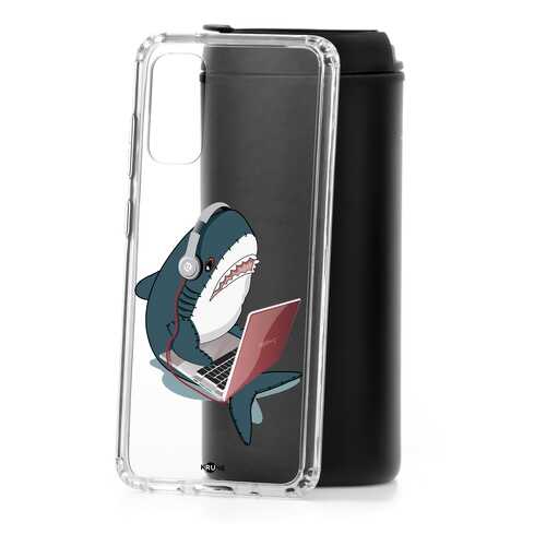 Чехол Samsung Galaxy S20 Kruche Print Акула в Билайн