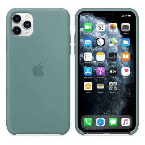 Чехол Silicone Case для Apple iPhone 11 Pro Max Cactus Дикий кактус (MXW82FE/A) в Билайн
