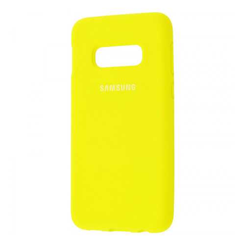 Чехол Silicone Cover для Samsung Galaxy S10 E (full protective) Yellow в Билайн