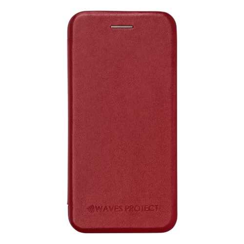 Чехол Waves Protect кожаный для iPhone 7 Plus, 8 Plus red в Билайн