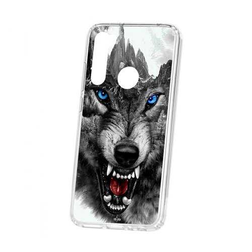 Чехол Xiaomi Redmi Note 8 Kruche Print Волк в Билайн
