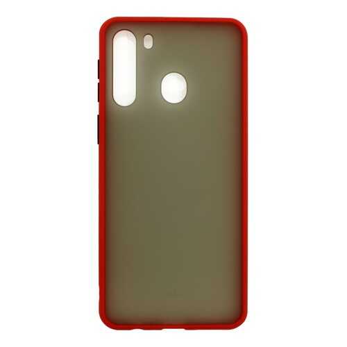 Чехол Zibelino Plastic Matte для Samsung Galaxy A21 (A215) Red в Билайн