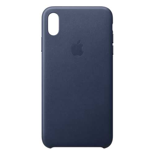Кейс для iPhone Apple Leather XS Max кожаный темно-синий MRWU2ZM/A в Билайн