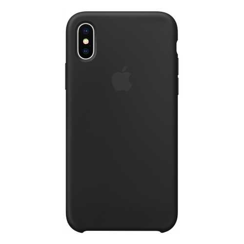 Накладка Apple Silicone Case Black MQT12ZM/A для iPhone X в Билайн