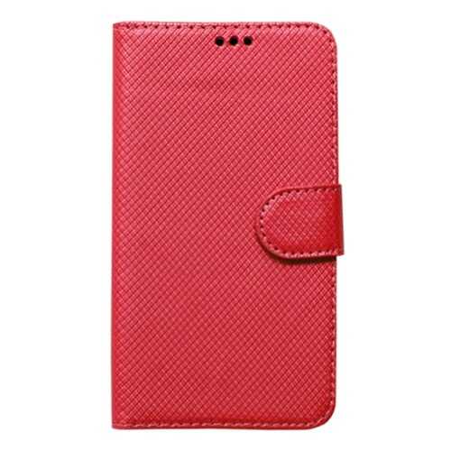 Универсальный кожаный чехол-книжка Texture (4.9-5.3) Red в Билайн