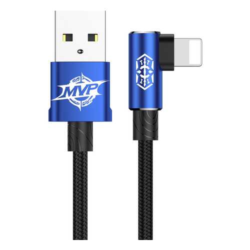 Кабель Baseus MVP Elbow Type Cable 1m Blue в Билайн