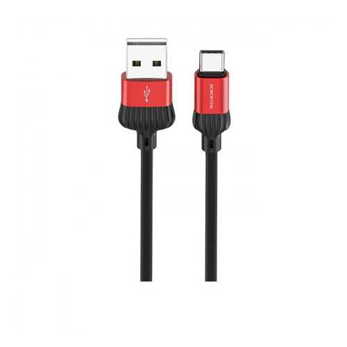 Кабель Borofone BX28 3A Type-C 1м Black/Red в Билайн