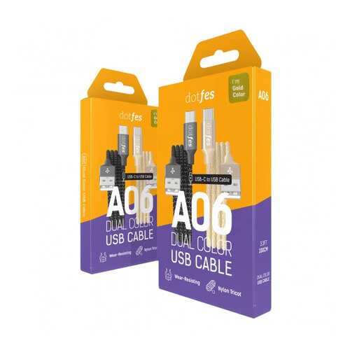 Кабель Dotfes A06M microUSB 1м Gold в Билайн