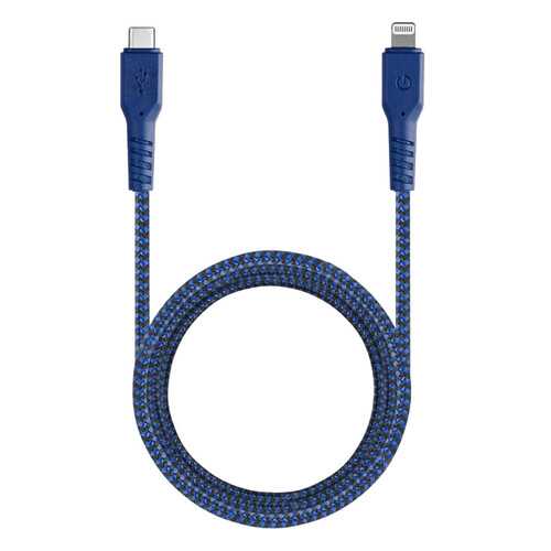 Кабель EnergEA FibraTough Lightning MFI 1,5 м Blue в Билайн