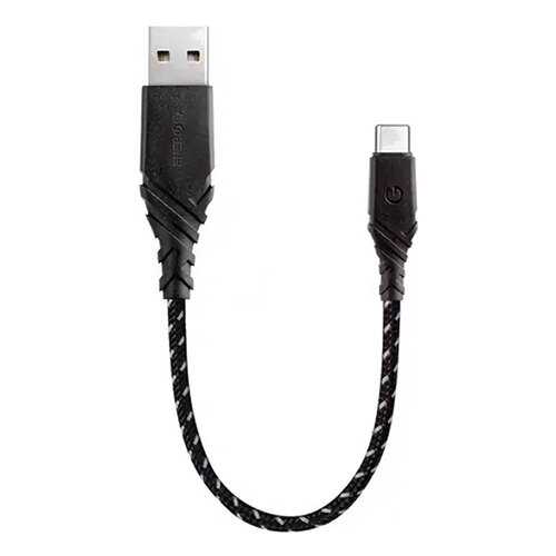 Кабель EnergEA NyloGlitz USB-C — USB-A (2.0) 18 cм чёрный в Билайн