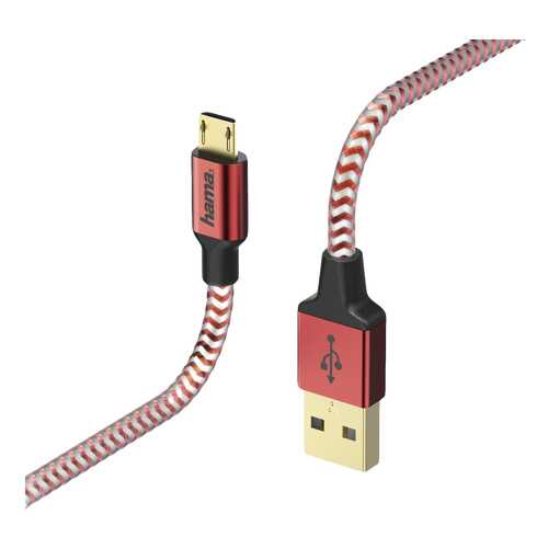 Кабель Hama 178288 microUSB 1,5м Red в Билайн