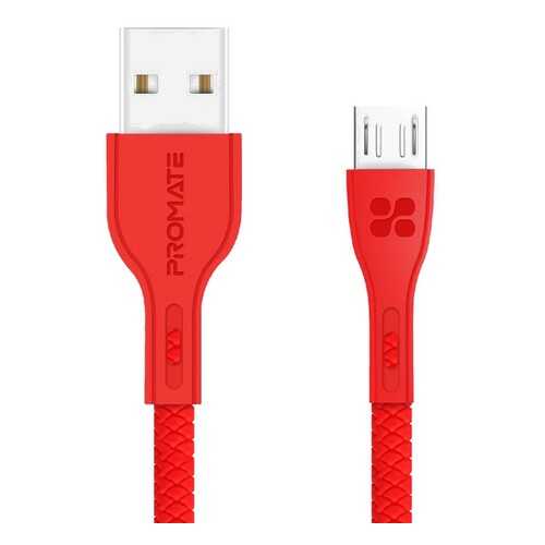 Кабель Promate PowerBeam-M micro-USB (1.2m) Red в Билайн