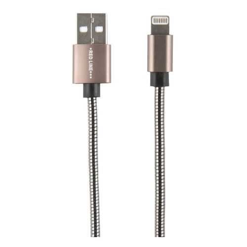 Кабель Red Line S7 USB - 8-pin, металлическая обмотка, Black в Билайн